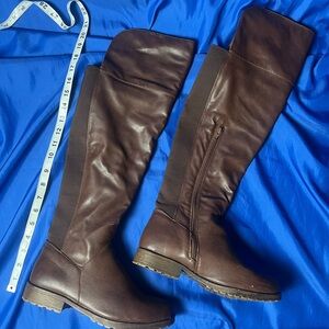 BAMBOO Dark Brown Lug Sole Boots